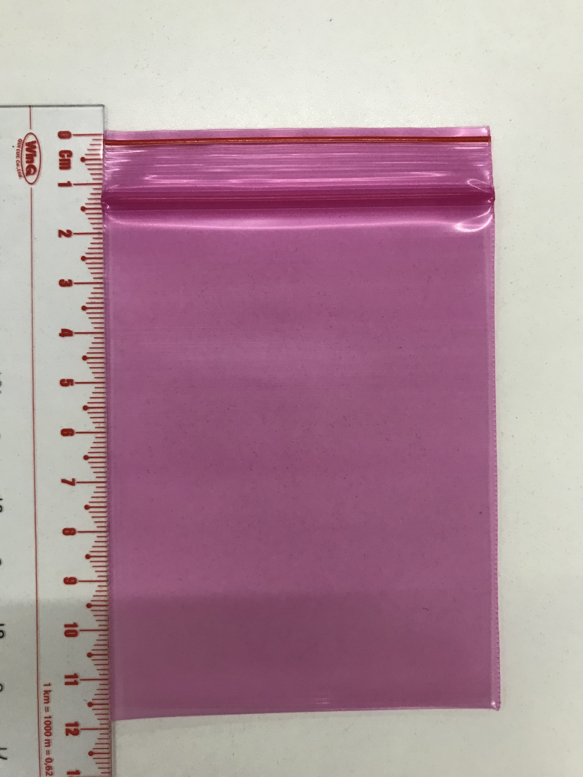Zipper bag Length